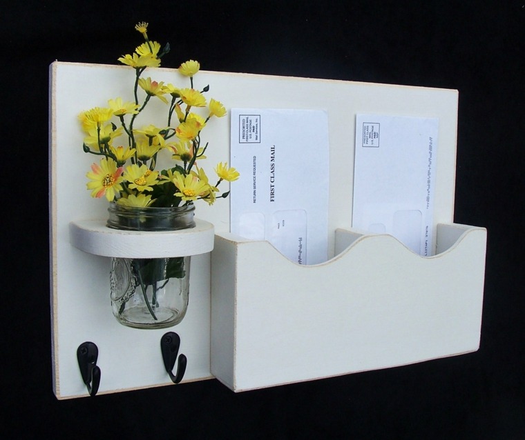 door post white wood deco idea flowers entry furniture arrangement