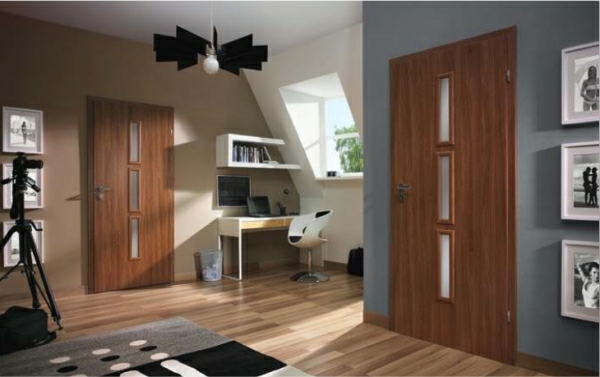 interior door wood glass design
