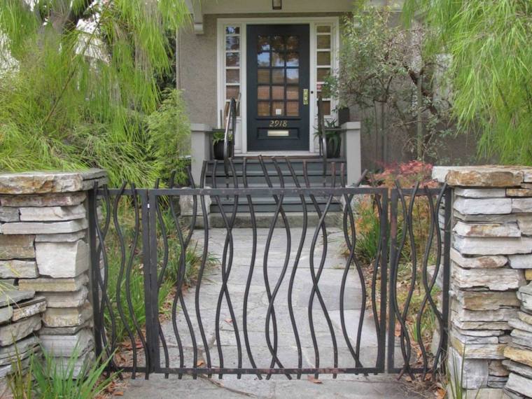 door entry outside garden house