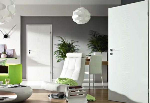 white interior door minimalist design