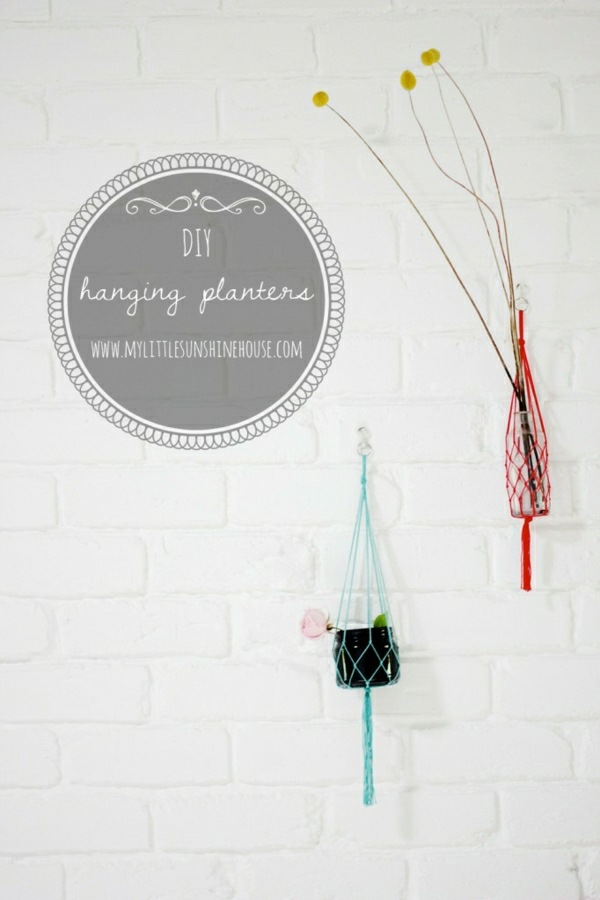 Hanging diy bunga pot idea tali cantik mudah