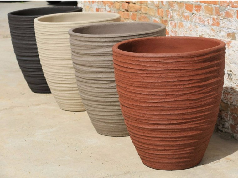 terracotta flowerpot design color ideas modern outdoor landscaping