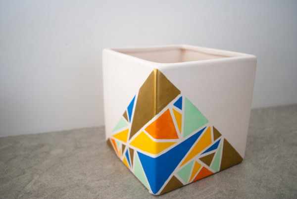 original decoration pot triangles