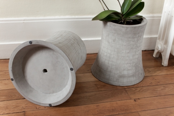 flower pot design concrete