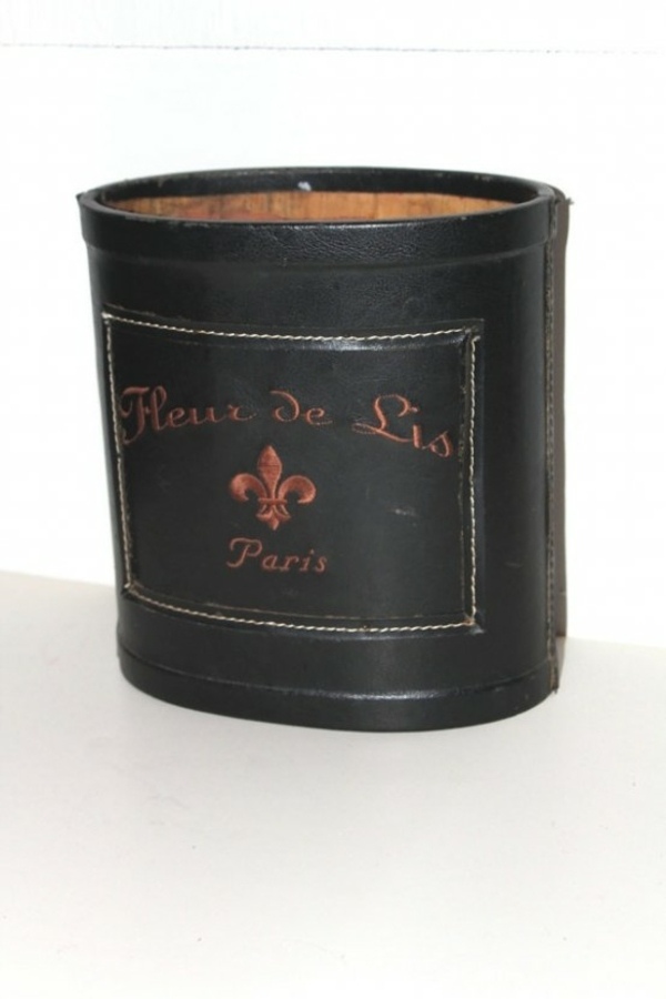 flower pot design leather