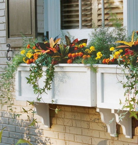 deco wood flower pot