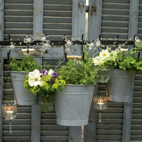 flower pot metal deco