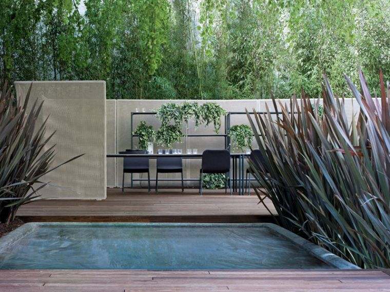 pots design idee separation garden modern design