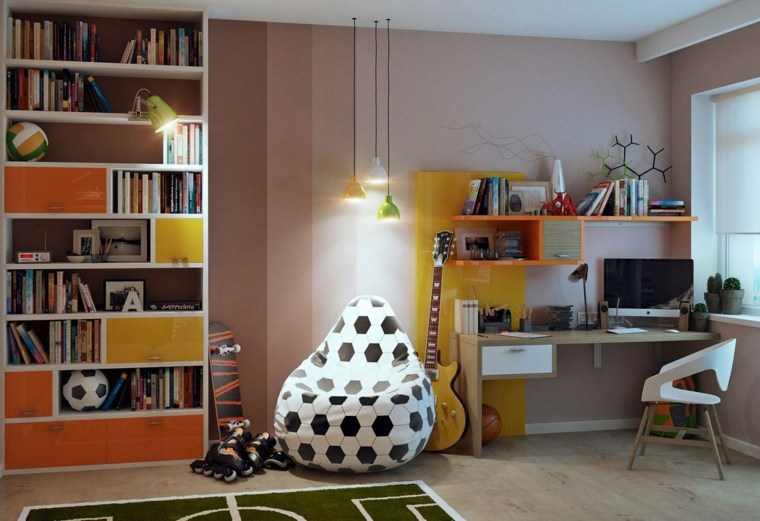 children's pouf stool and boy's table