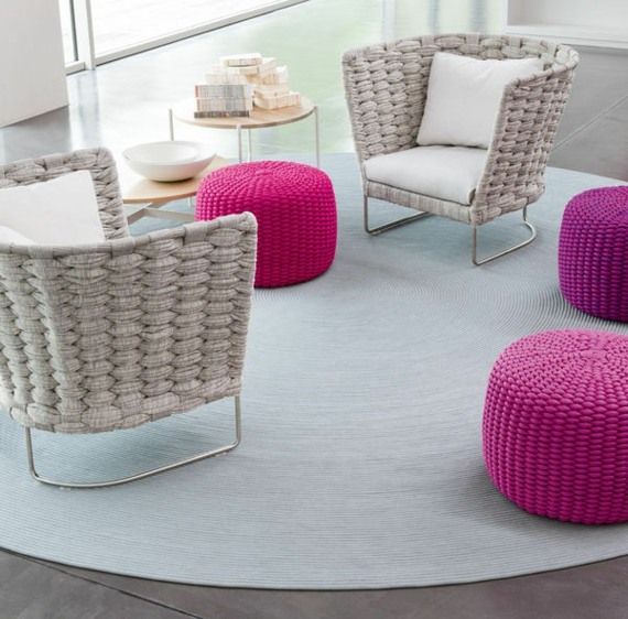 rosa beanbags Paola Lenti