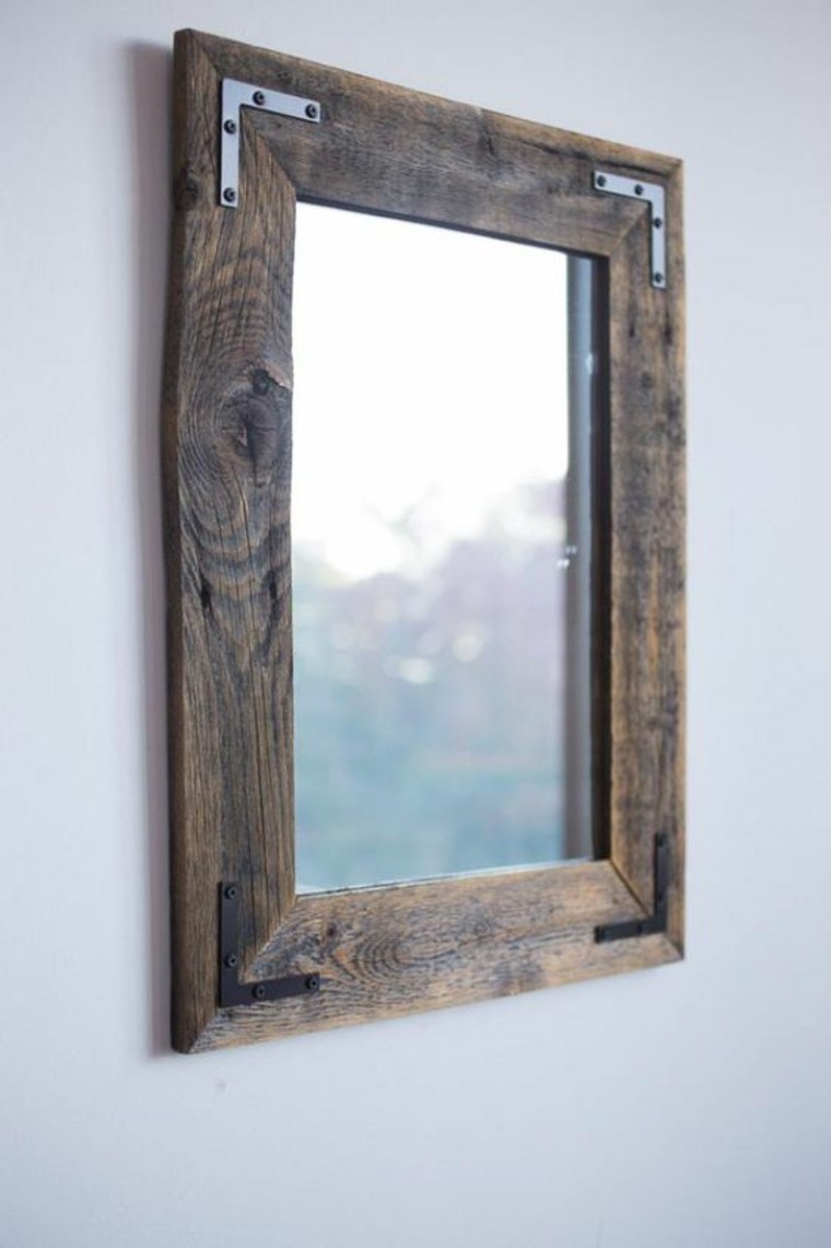 that-how-to-pallet of wood-frame mirror-deco garden