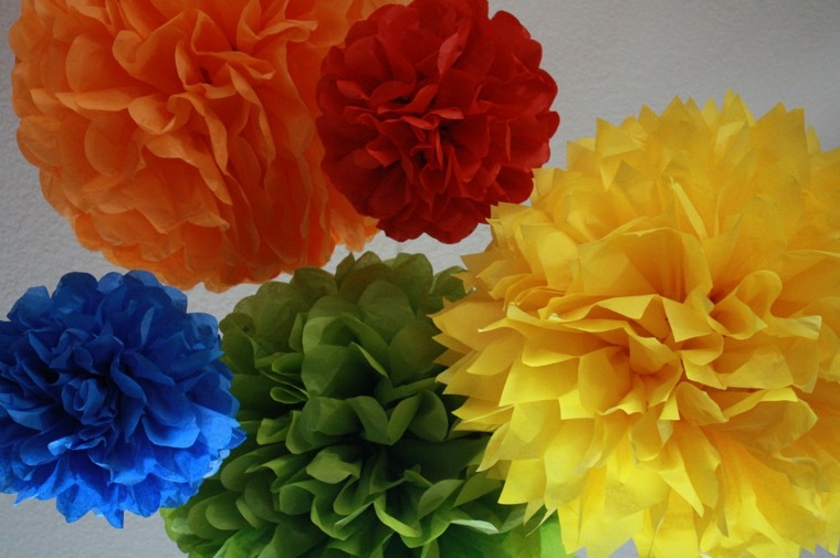 what are the primary colors paper flowers