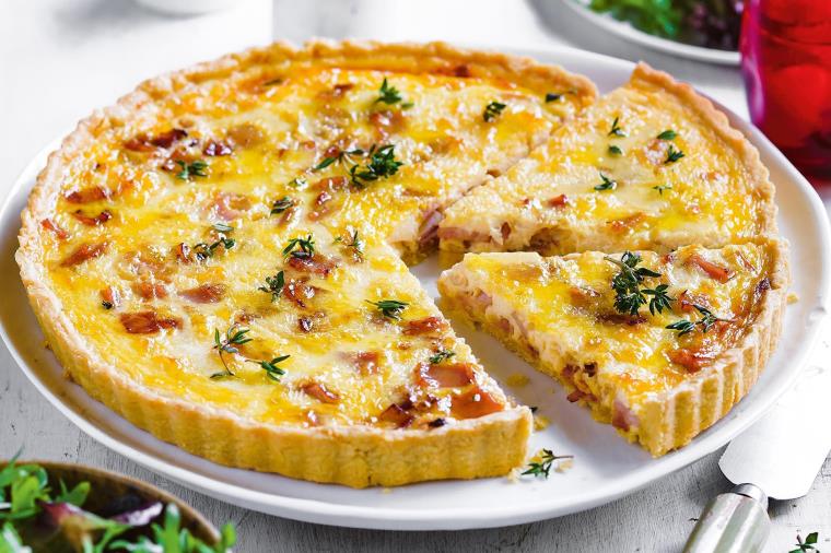 quiche lorraine recept, ideja