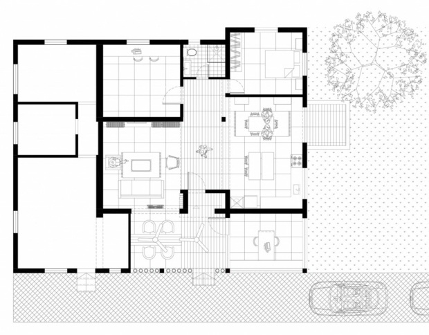 husrenovering i en israelisk moshav