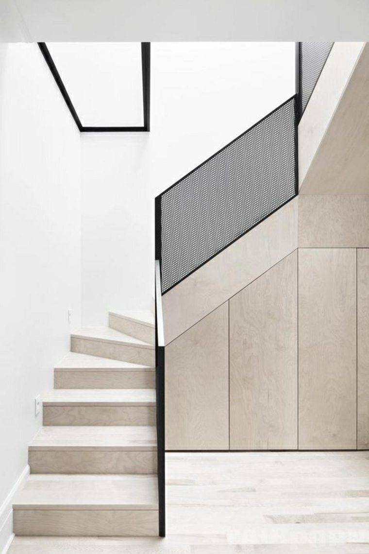 ramp d'escalier bois-design-scandinave