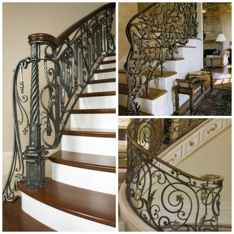ramp staircase stylish railing arabesque
