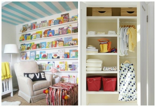 practical baby room storage