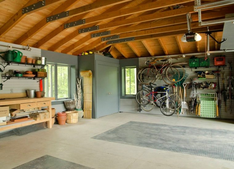 lagring garasje ide møbler plassbesparende