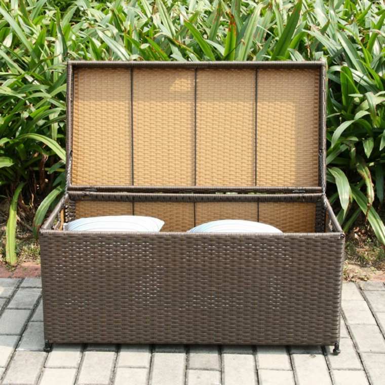 garden storage trunk resin