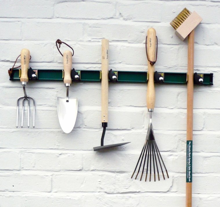 garden storage tools wall idea hanging wall