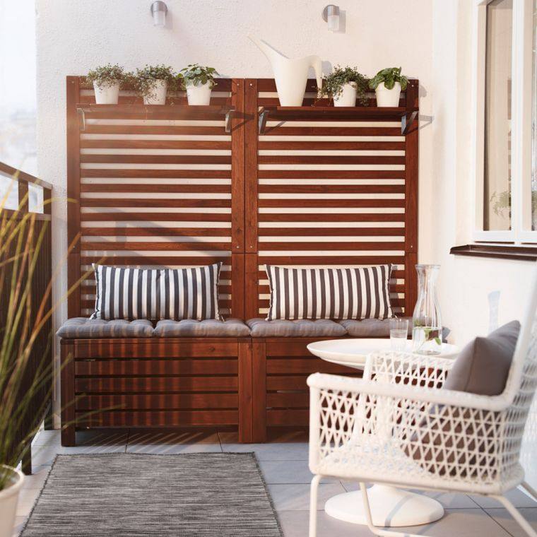 alat penyimpanan taman deco balcony scandinavian