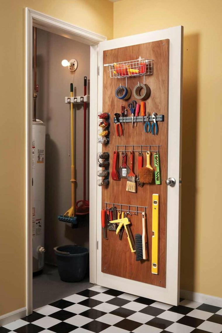storage tools garage door idea cave