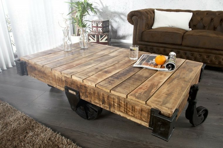 coffee table roulette pallet wood reclaimed ideas