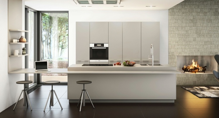 stylish gray design kitchen