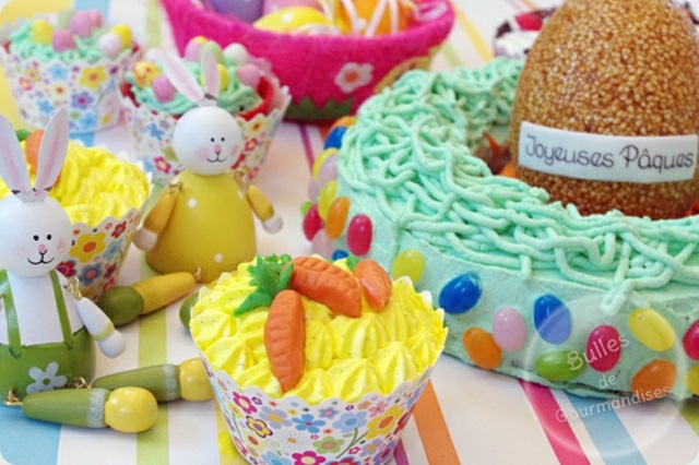 idea easter makan asli berwarna-warni kanak-kanak pencuci mulut yang lucu dan kek easter