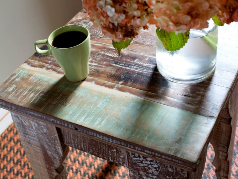 repainted wood table idea deco idea repainting a piece of furniture