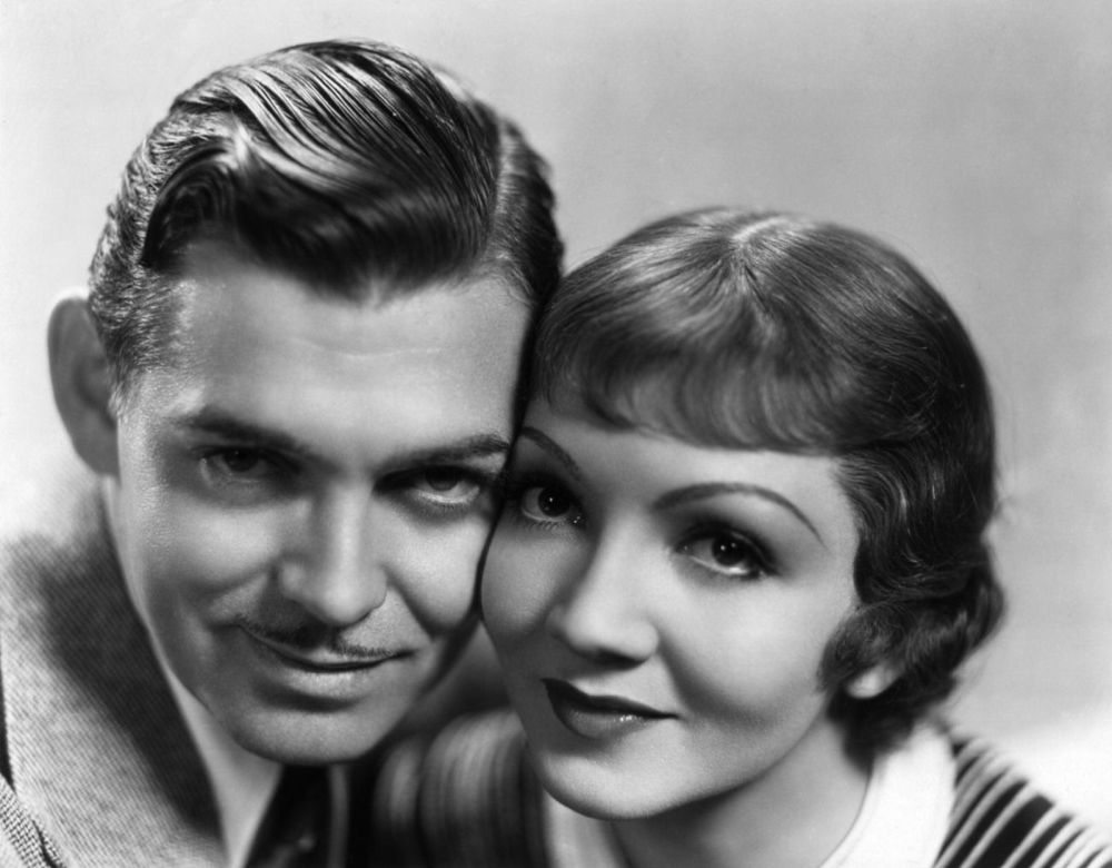 retro chic hollywood clark gable short hair man