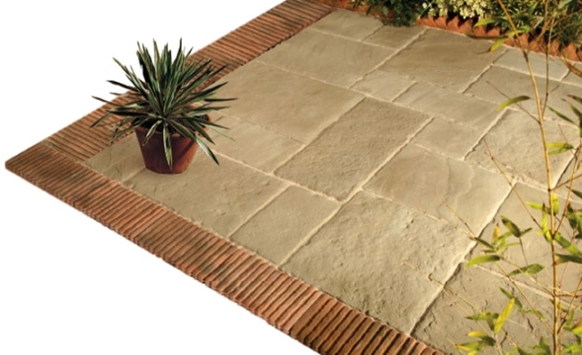 coating ground-outside-original-idea-stones-border brick