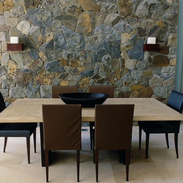 Gray cut stone wall cladding