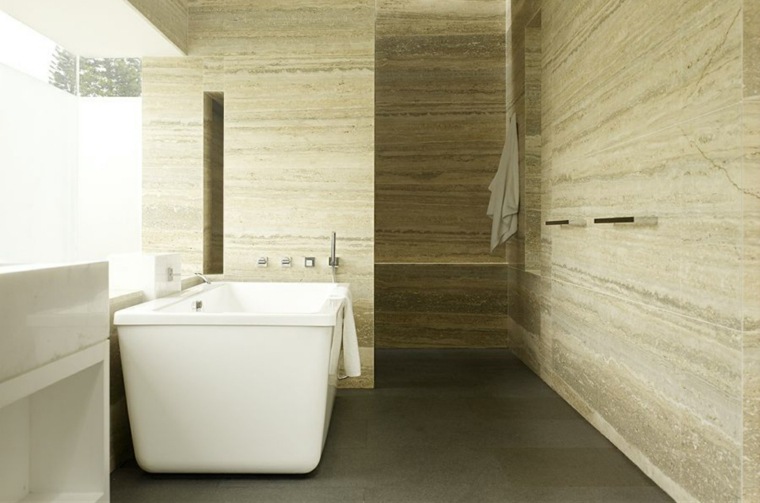 bathroom walls travertine