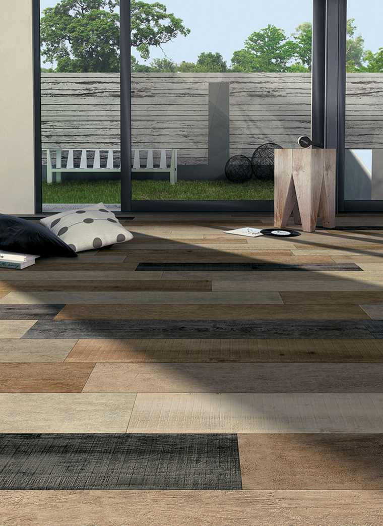 floor covering idea floor tile wood look interior design living room floor covering