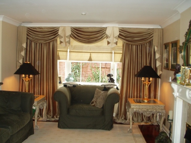 curtain beige living room