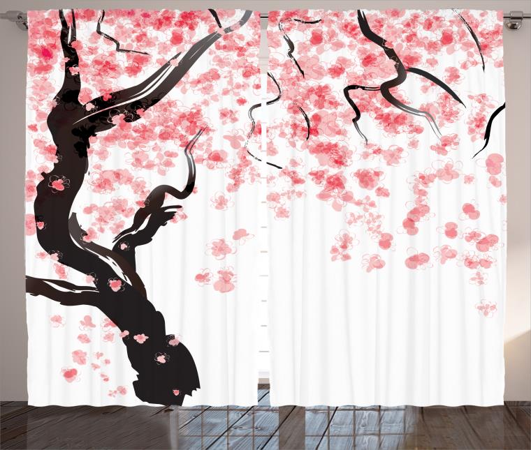 Curtain sakura cherry-tree