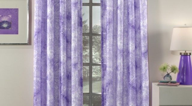 curtains sheers blue violet