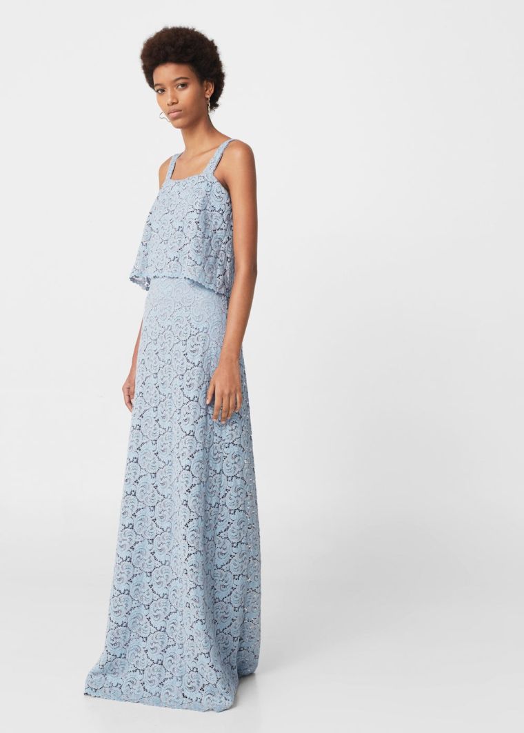 dress-inviterede-bryllup-Lace-Long-Light Blue