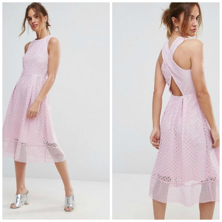 dress-inviterede-ægteskab-halvt lange lys pink-blonde-Asos