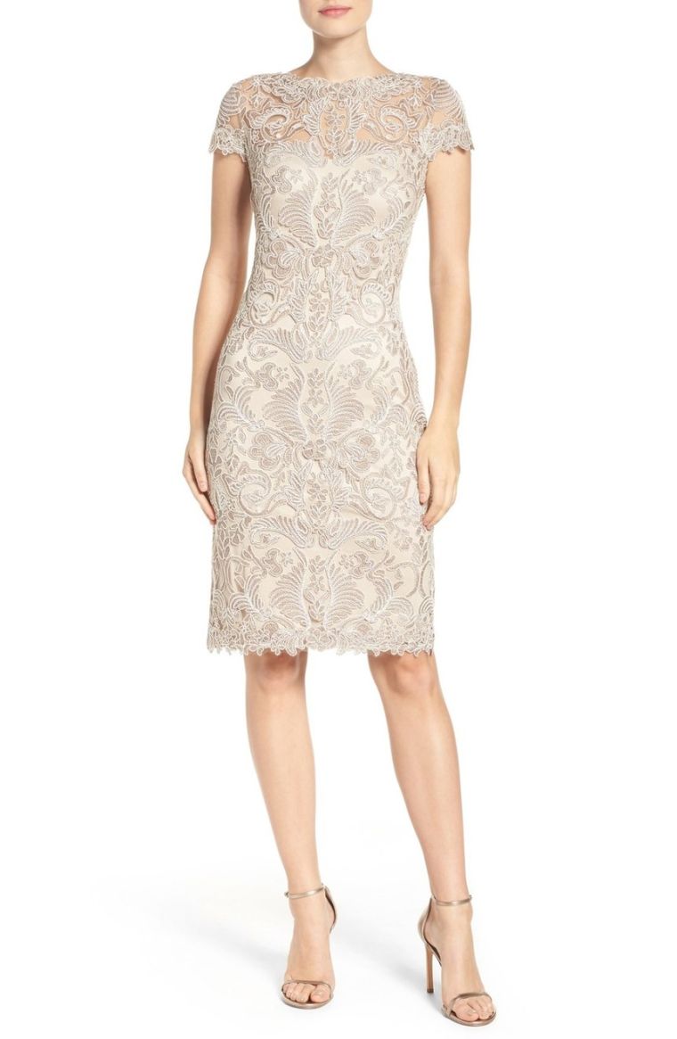 dress-inviterte-wedding-modell-blonder ermer, kort Nordstrom