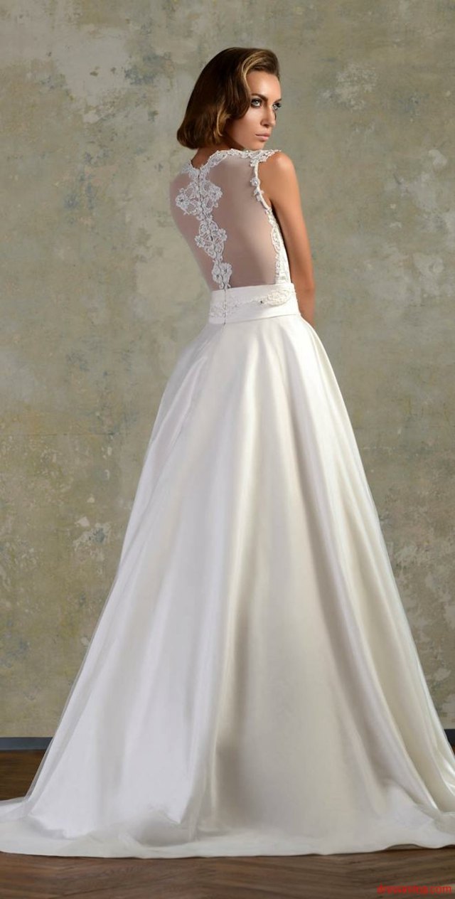 modern elegant wedding dress