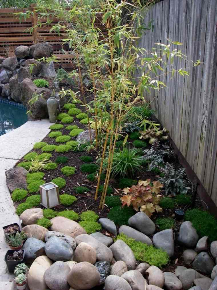 garden rockery stones and pebbles exterior decoration