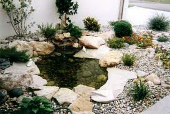 rocaille garden pond water