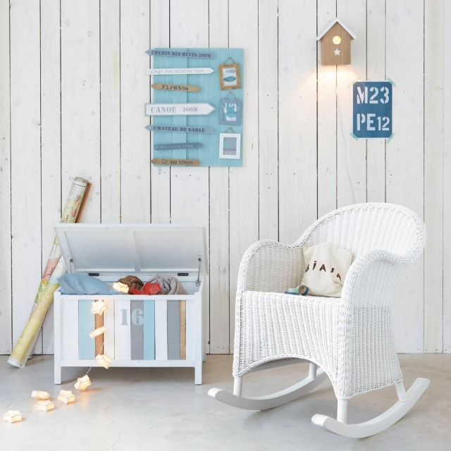 rocking chair-bedroom-baby-white-elegant rocking chair