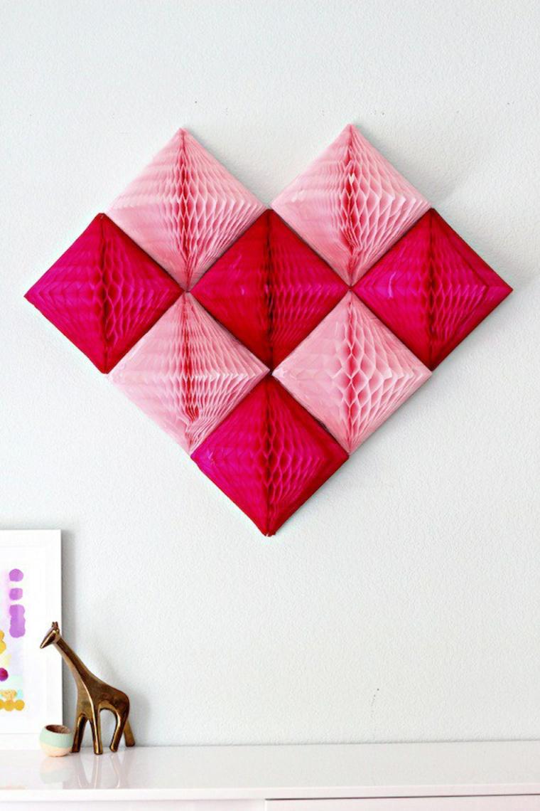 deco diy idea heart paper brico deco saint valetin cheap