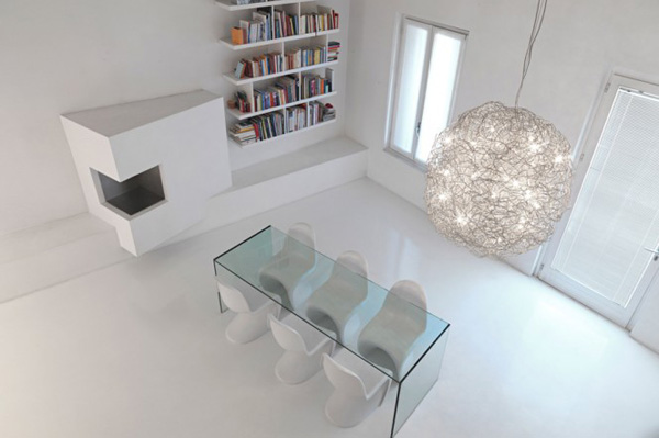 minimalist dining room romolo stanco loft