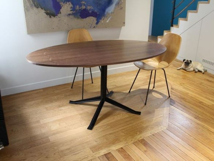 dining room wood table Alex de Rouvray design