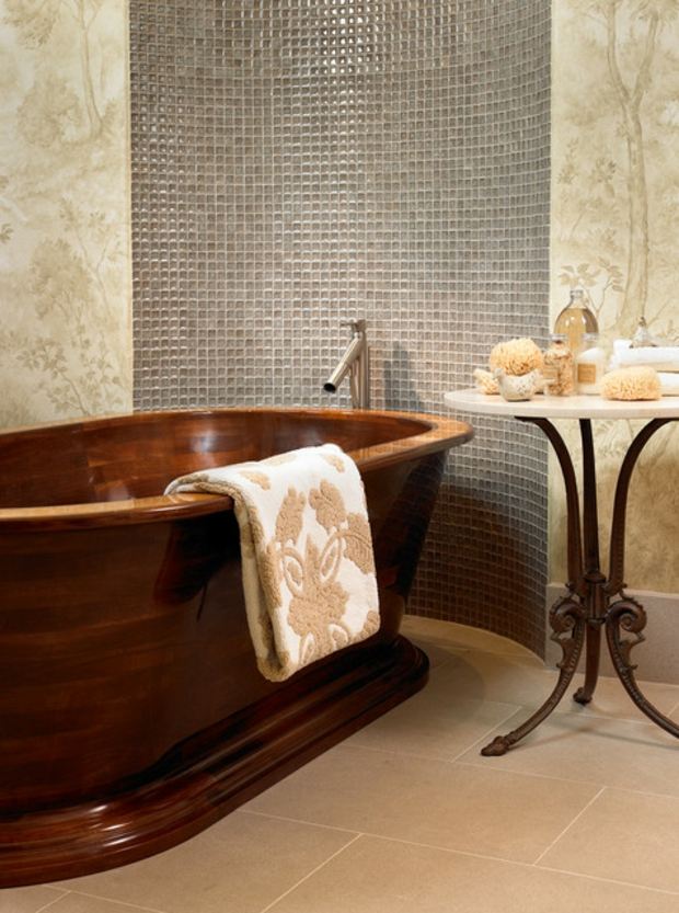 bathroom bath tub wood