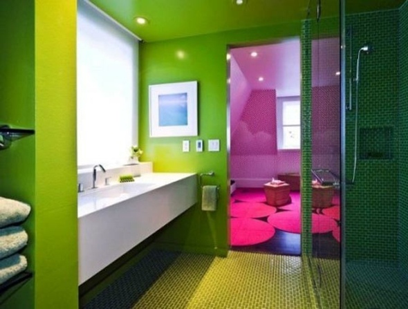 contemporary bathroom deco